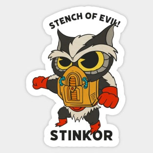 Adorable Stinkor He Man Toy 1980 Sticker